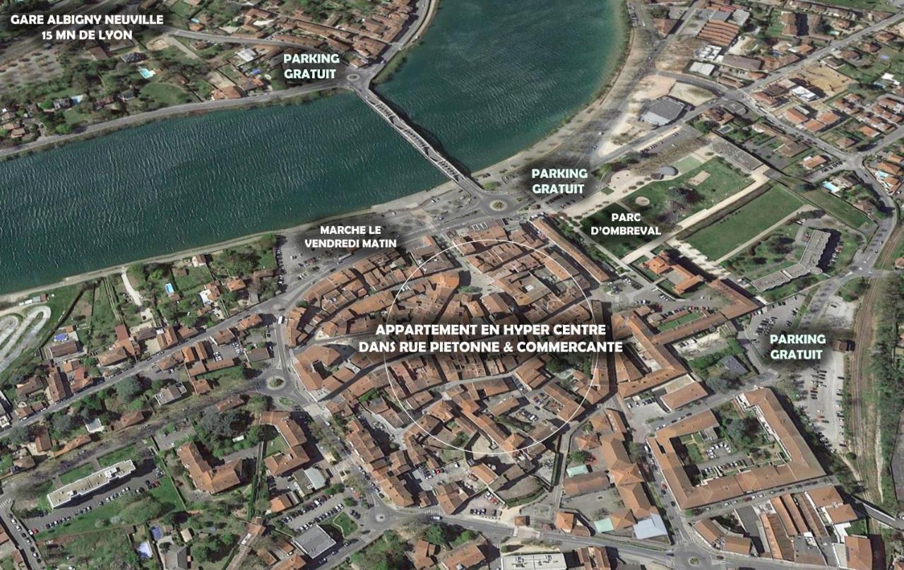 Charmant Appartement Au Coeur De Neuville - Lyon A 20Mn Eksteriør bilde